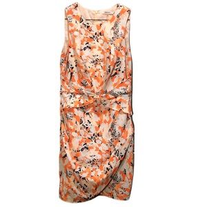 DKNYC ORANGE FLOWER DRESS SIZE 6